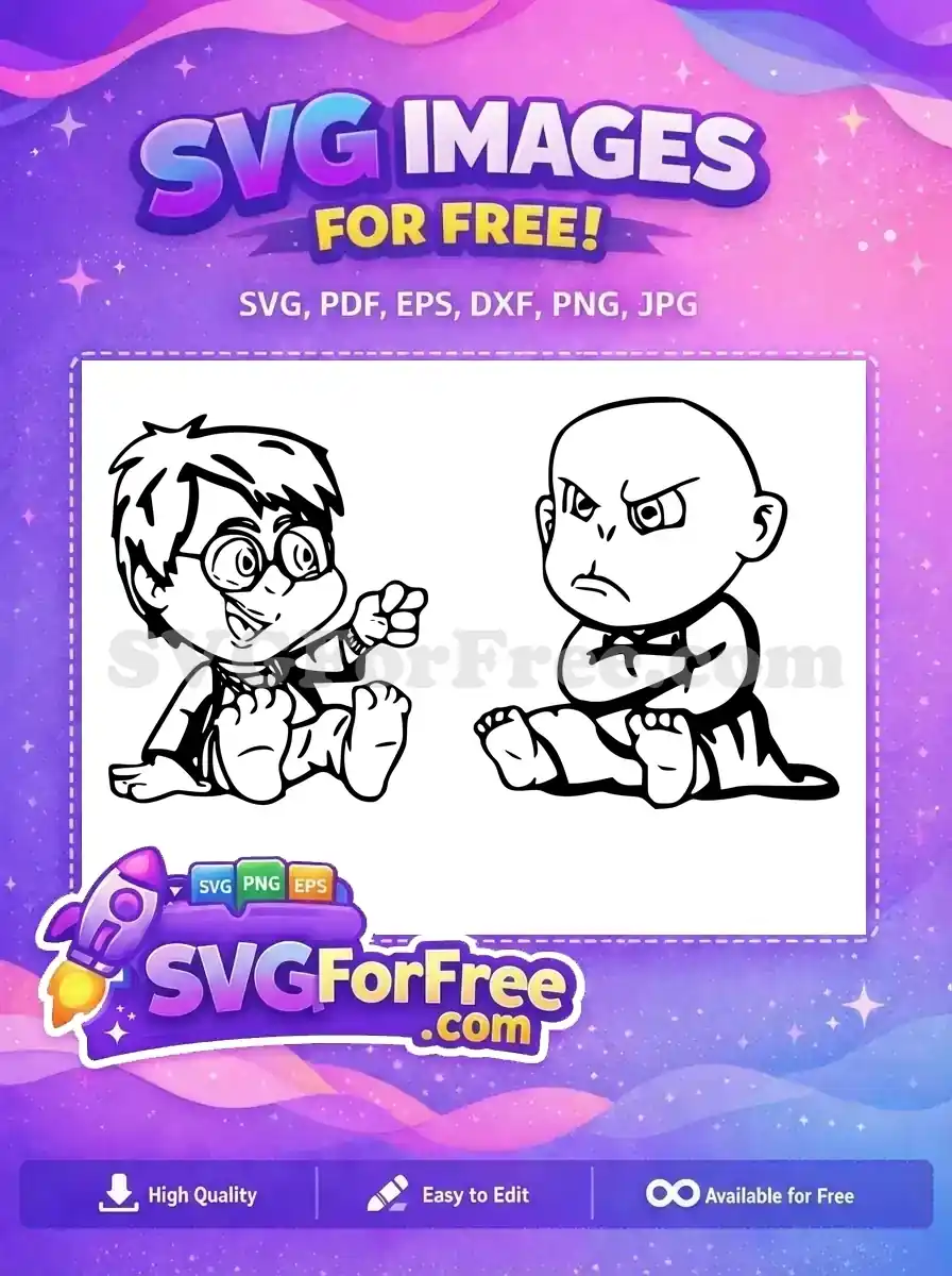 Free Smiling Harry Free Angry Voldemort Harry Potter Free SVG 1