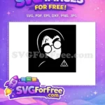 Free Round Glasses Free Lightning Scar Harry Potter Free SVG 3 - Instant Download