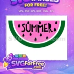 Free Pink Watermelon Free Summer Seeds Fruit Free SVG - Instant Download