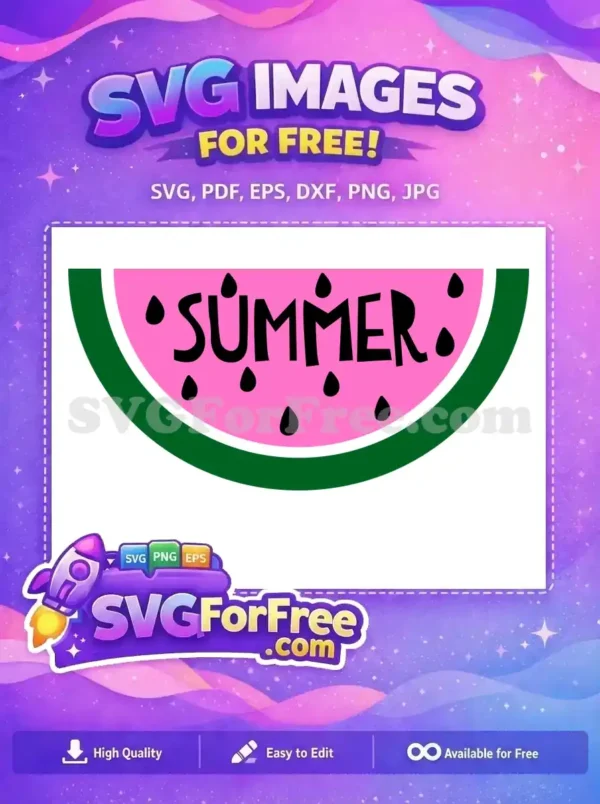 Free Pink Watermelon Free Summer Seeds Fruit Free SVG