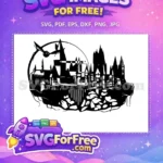 Free Wizard Silhouette Free Harry Potter Film Free SVG - Instant Download