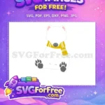 Free Badger Gryffindor Scarf Free Cute Animal Harry Potter Free SVG - Instant Download