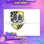 Free Cute Badger Free Hufflepuff Crest Harry Potter Free SVG 2 - Instant Download