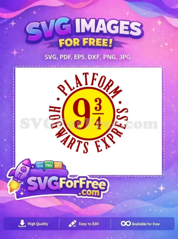 Free Platform Nine Yellow Free Hogwarts Express Harry Potter Free SVG 1 Free Platform Nine Yellow Free Hogwarts Express Harry Potter Free SVG 1
