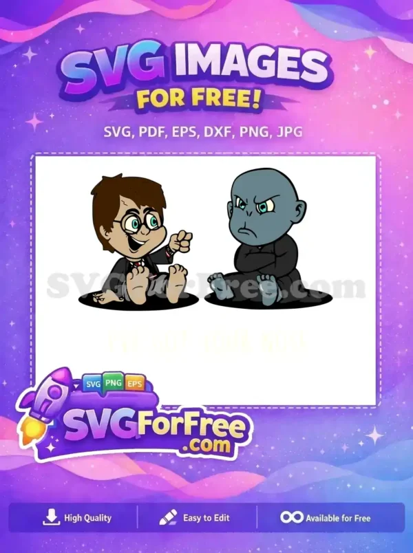 Free Cheerful Potter Free Voldemort Nose Harry Potter Free SVG