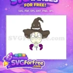 Free Spooky Hat Free Purple Robe Harry Potter Free SVG - Instant Download