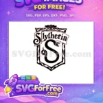 Free Slytherin Crest Free Red Outline Harry Potter Free SVG - Instant Download