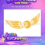 Free Detailed Wings Free Golden Snitch Harry Potter Free SVG - Instant Download