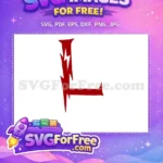 Free Scarlet Letter L Free Lightning Bolt Harry Potter Free SVG 1 - Instant Download