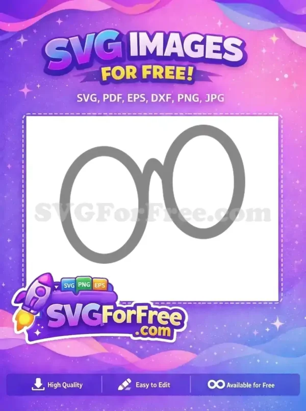 Free Round Frame Free Spectacles Harry Potter Free SVG