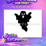 Free Spooky Black Ghost Free Glowing Eyes Harry Potter Free SVG - Instant Download