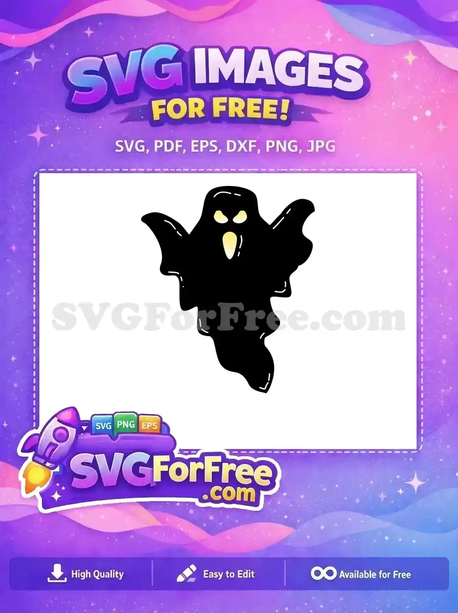 Free Spooky Black Ghost Free Glowing Eyes Harry Potter Free SVG