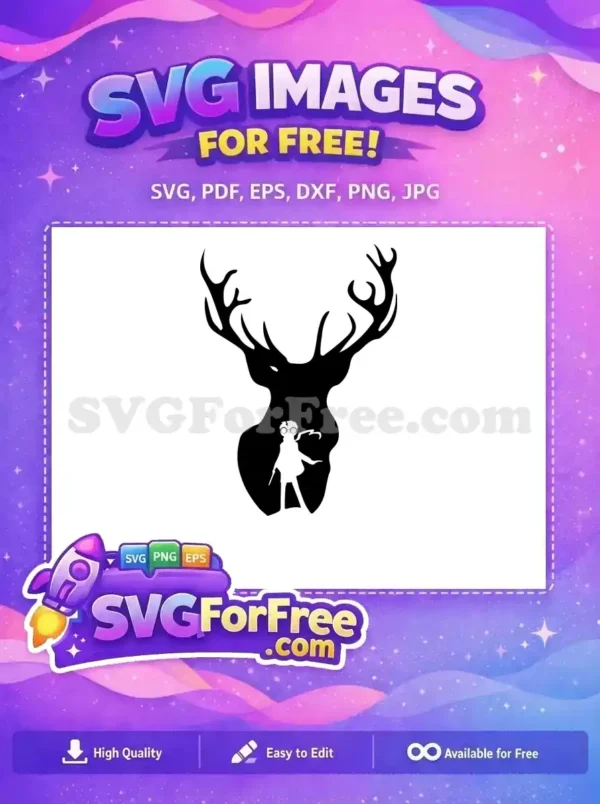 Free Patronus Stag Free Harry Potter Silhouette Movie Free SVG