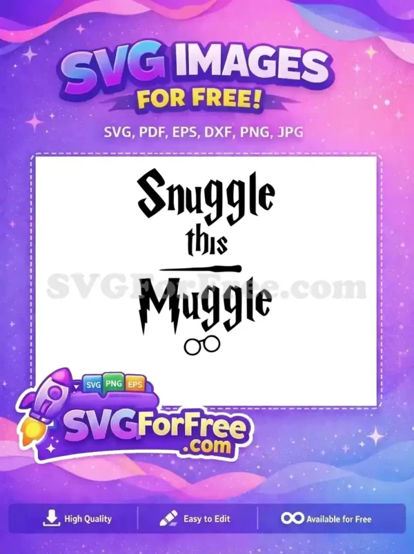 Free Snuggle Lettering Free Wand Glasses Harry Potter Free SVG