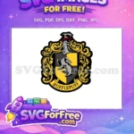 Free Badger Crest Free Yellow Black Harry Potter Free SVG - Instant Download
