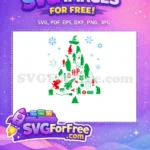 Free Hogwarts Crest Free Christmas Tree Harry Potter Free SVG - Instant Download