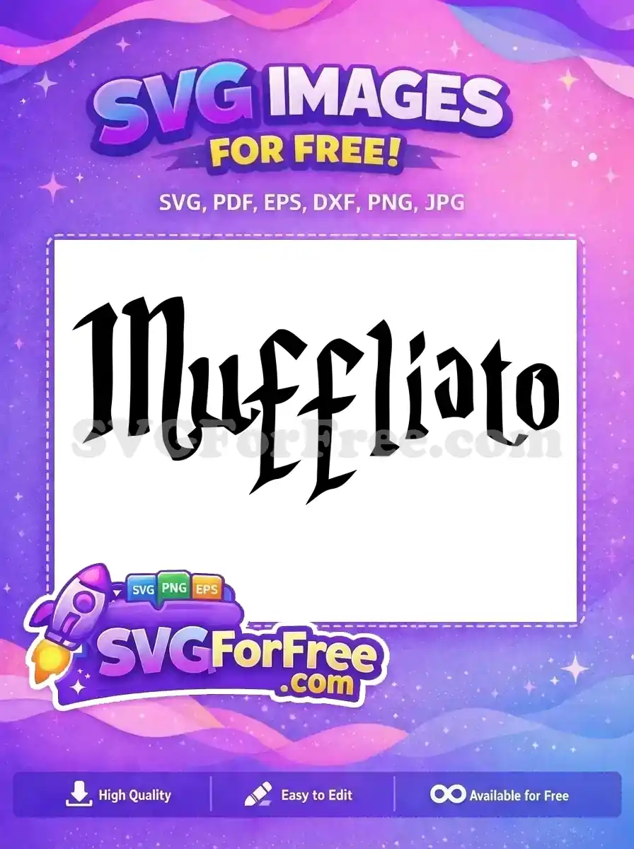 Free Muffliato Spell Free Harry Potter Movie Free SVG 1