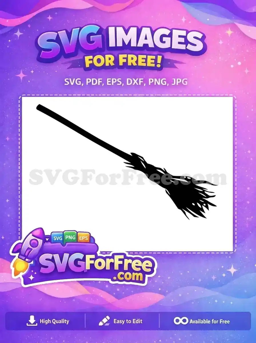 Free Broomstick Silhouette Free Harry Potter Movie Free SVG