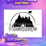 Free Hogwarts Castle Silhouette Free Golden Snitch Harry Potter Free SVG - Instant Download