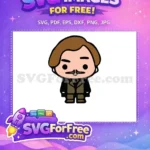 Free Brown Hair Free Mustache Harry Potter Character Free SVG - Instant Download