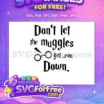 Free Glasses Lightning Free Muggles Harry Potter Free SVG - Instant Download