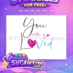 Free Cursive Letters Free Pink Heart Valentine Free SVG - Instant Download