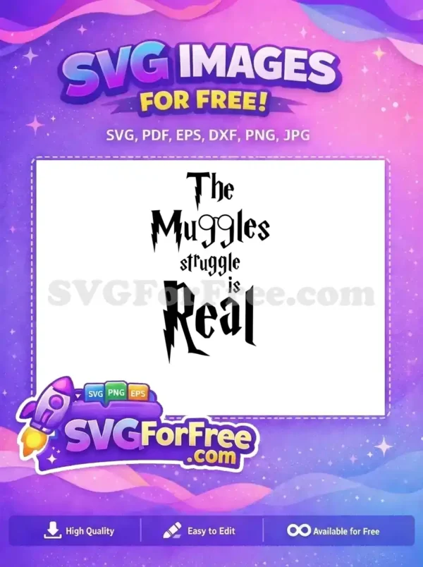 Free Wizard Glasses Free Struggle Quote Harry Potter Free SVG