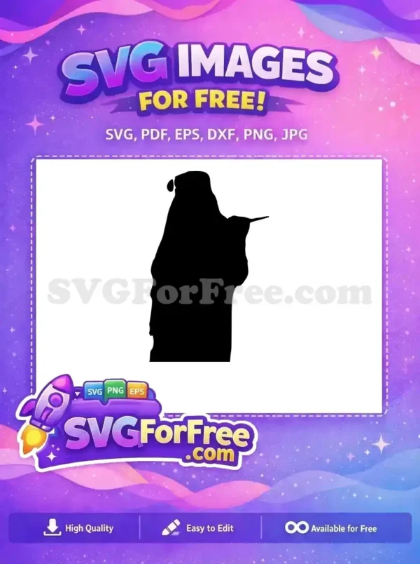 Free Pointed Hat Free Wand Silhouette Harry Potter Free SVG