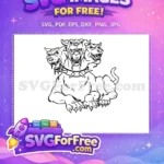 Free Three Headed Dog Free Cerberus Harry Potter Free SVG - Instant Download