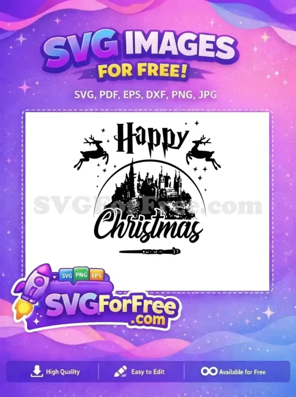 Free Harry Potter Glasses Free Lightning Scar Silhouette Movie Free SVG 4