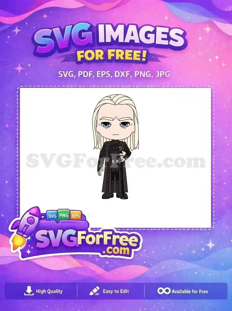 Free Platinum Hair Free Snake Cane Harry Potter Free SVG