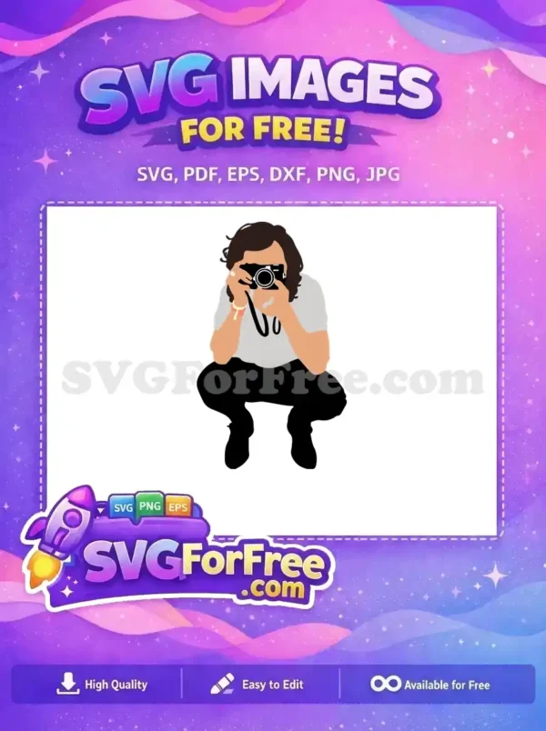 Free Young Sirius Free Camera Gray Shirt Harry Potter Free SVG