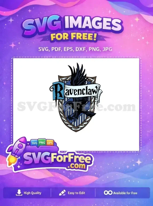 Free Ravenclaw Crest Free Eagle Harry Potter Free SVG 5