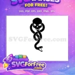 Free Dark Mark Free Skull Snake Harry Potter Free SVG 1 - Instant Download