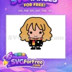 Free Wavy Hair Free Gryffindor Scarf Harry Potter Free SVG - Instant Download