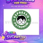 Free Black Hair Free Glasses Espresso Patronum Harry Potter Free SVG - Instant Download