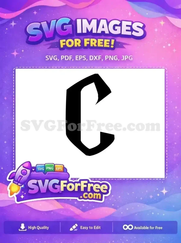 Free Slytherin Letter C Free Dark Mark Harry Potter Free SVG