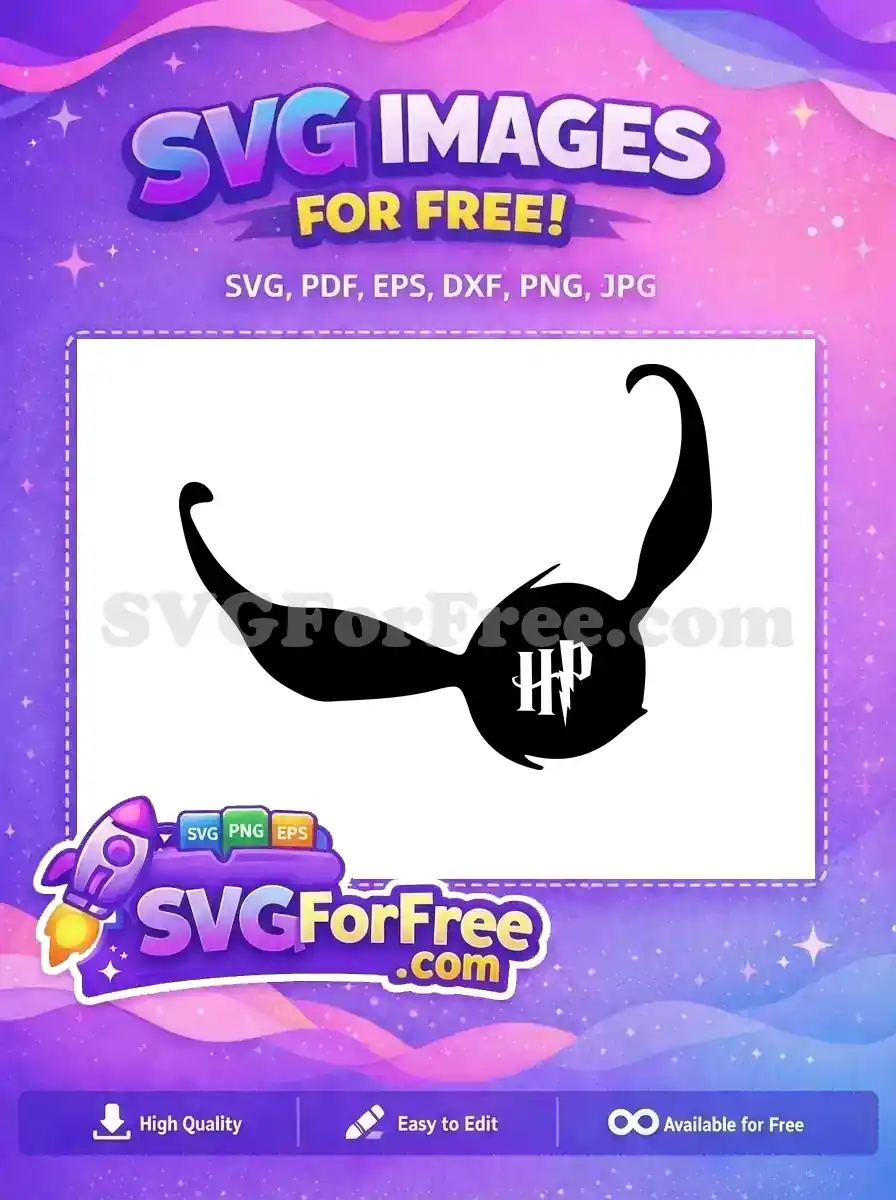 Free Golden Snitch Silhouette Free Harry Potter Movie Free SVG 1