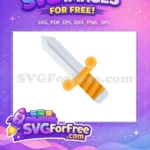 Free Silver Blade Free Golden Hilt Harry Potter Free SVG - Instant Download