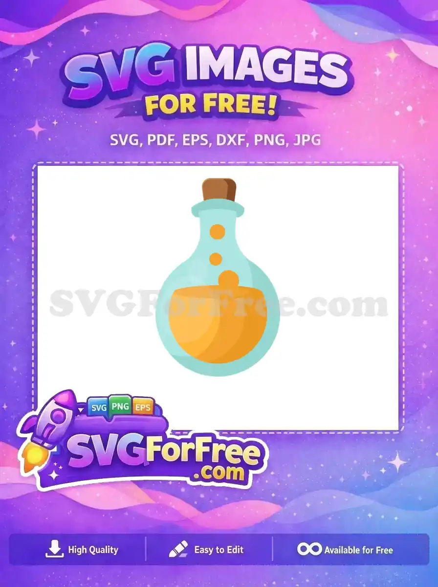 Free Potion Bottle Free Liquid Harry Potter Free SVG