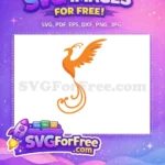 Free Fawkes Phoenix Free Orange Feathers Harry Potter Free SVG - Instant Download