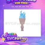 Free Goblet Blue Flames Free Triwizard Tournament Harry Potter Free SVG - Instant Download