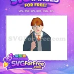 Free Red Hair Free Broken Wand Harry Potter Free SVG - Instant Download