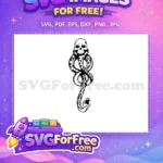 Free Skull Head Free Spotted Snake Harry Potter Free SVG 1 - Instant Download