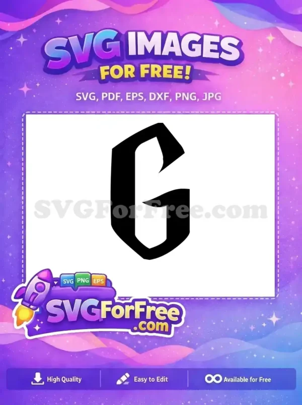 Free Gothic Initial Free Letter G Harry Potter Free SVG