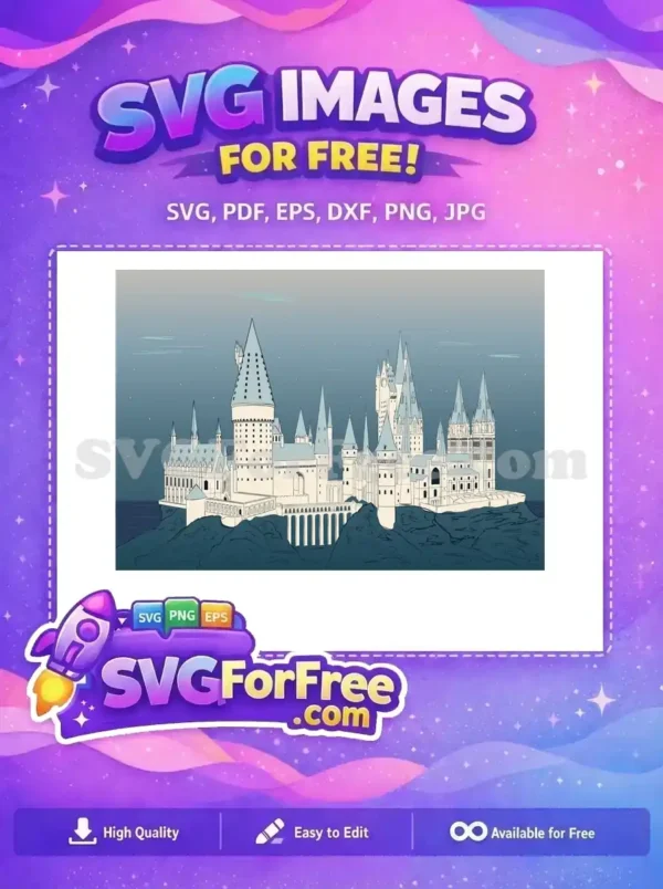 Free Hogwarts Castle Free Grand Architecture Harry Potter Free SVG Free Hogwarts Castle Free Grand Architecture Harry Potter Free SVG