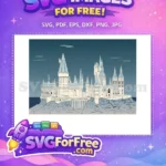 Free Hogwarts Castle Free Magical School Harry Potter Free SVG - Instant Download