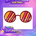 Free Harry Potter Glasses Free Maroon Yellow Harry Potter Free SVG - Instant Download