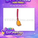 Free Broomstick Red Handle Free Quidditch Harry Potter Free SVG - Instant Download