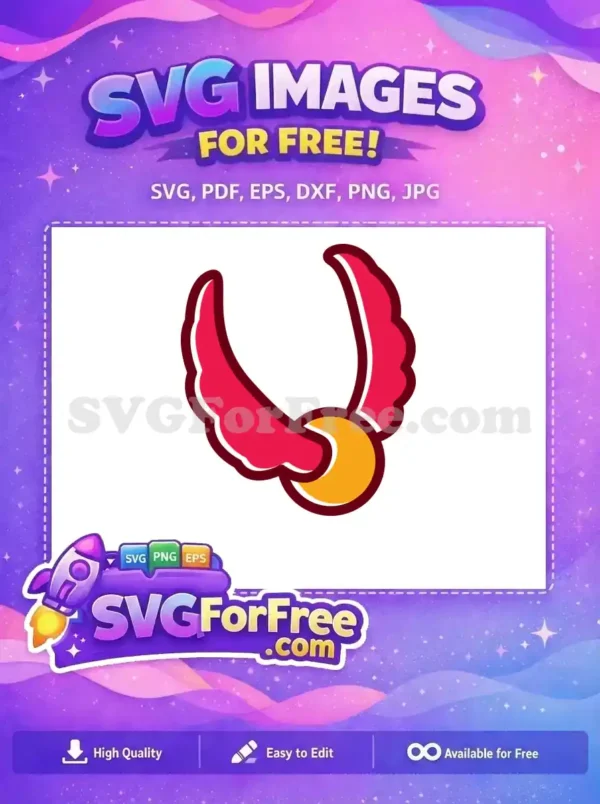 Free Golden Snitch Free Crimson Wings Harry Potter Free SVG